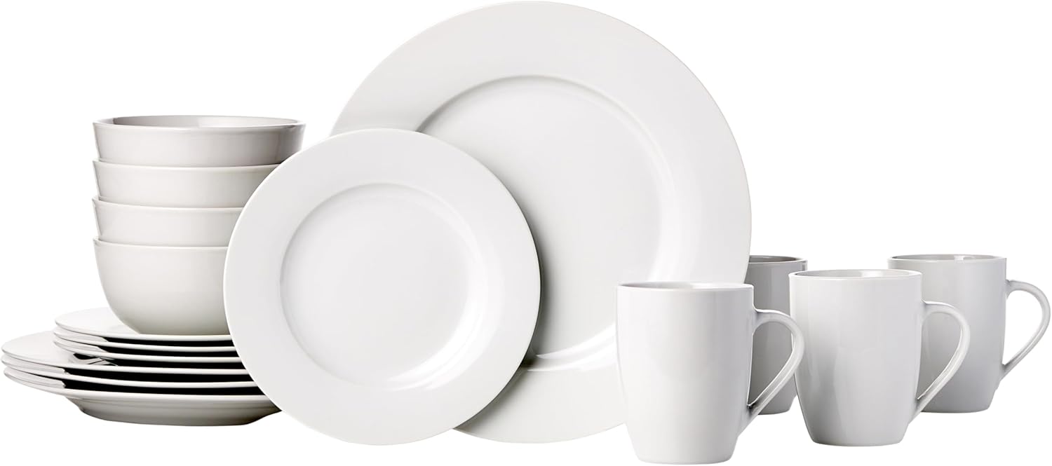 Upgrade Your Dining Table with This Elegant 16-Piece Porcelain Dinnerware Set