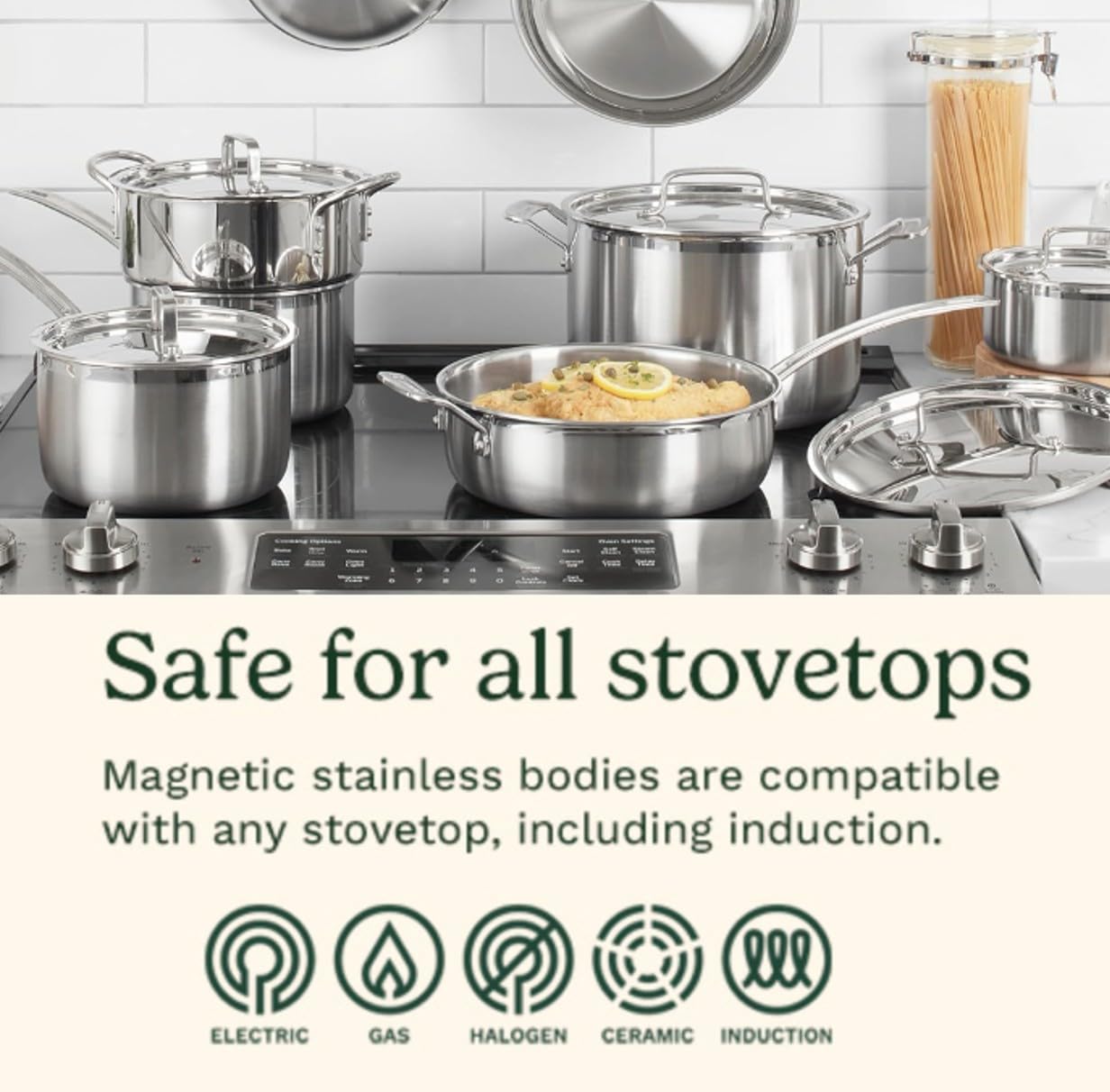Cuisinart MultiClad Pro 12-Piece Stainless Steel Cookware Set – Triple Ply Induction Compatible Pots & Pans