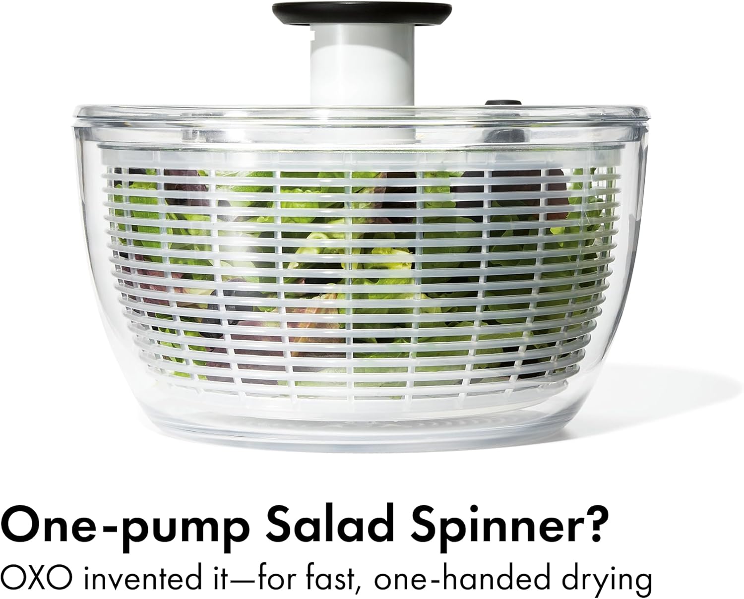 OXO Good Grips Salad Spinner 6.22 Qt – One-Touch Lettuce Spinner, Fruit & Vegetable Washer with Strainer